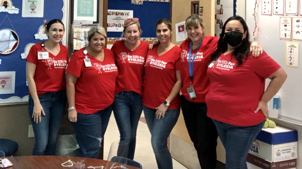 So much red today for #AlamoHeightsGoRed #GoRedforDyslexia in  support of Dyslexia Awareness month ⁦<a href="/Cambridge_AH/">🐴Cambridge Elementary AH</a>⁩