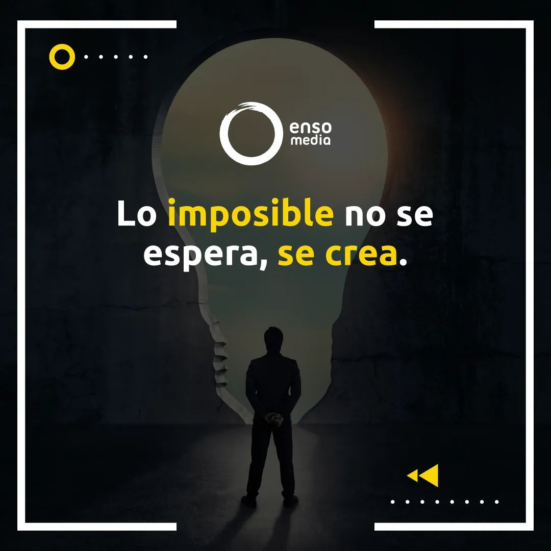 💡 | "Lo imposible no se espera, se crea"

#ensomedia #experiencia #comunicacion #exito #cliente #proyecto #evento #digital #virtual #media #transmision #grabacion #edicion #produccion #postproduccion #creatividad #creativo #animacion