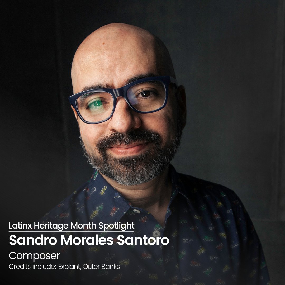 Impact24PR's tweet photo. #LatinxHeritageMonth spotlight on Sandro Morales Santoro.

@sandromorales is a composer best known for his work on the Tribeca Festival documentary Explant and Outer Banks! https://t.co/w7ki3fcpHE