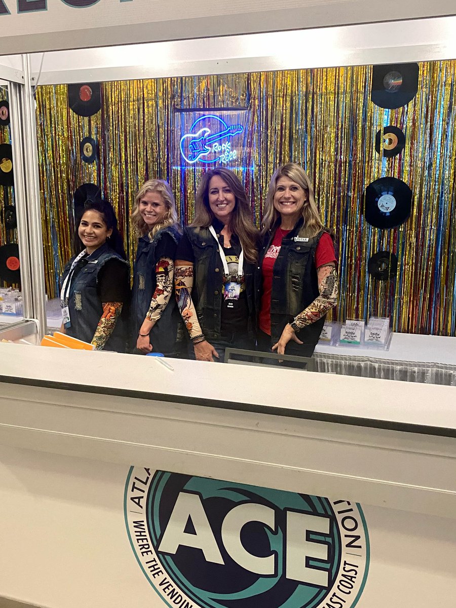 ACEVendingShow's tweet photo. ACE Girls Rockin Out! 🤘🏼💥

Tag @atlanticcoastexpo with hashtag #ACEVending2021 to be featured on our pages! https://t.co/RuPnL3IjZZ