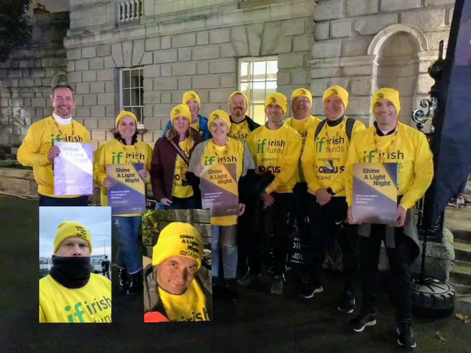 My bed for this year’s #ShineALightNight.  The weather may not be as kind as it was last year, but the company is making up for it.  If you can please support <a href="/FocusIreland/">Focus Ireland</a> here is the link to donate. shinealight.focusireland.ie/fundraising/ir… <a href="/IrishFunds/">Irish Funds</a>