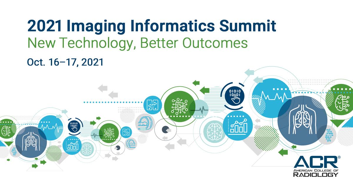 Enjoying the #ACRQS21? Keep the momentum going by joining us this weekend for the 2021 #ACRDSI #ACRInformatics  Summit - Oct. 16-17. Featuring discussions on #ImagingAI trends, demos & engagement with informatics experts. bit.ly/3lxchvL