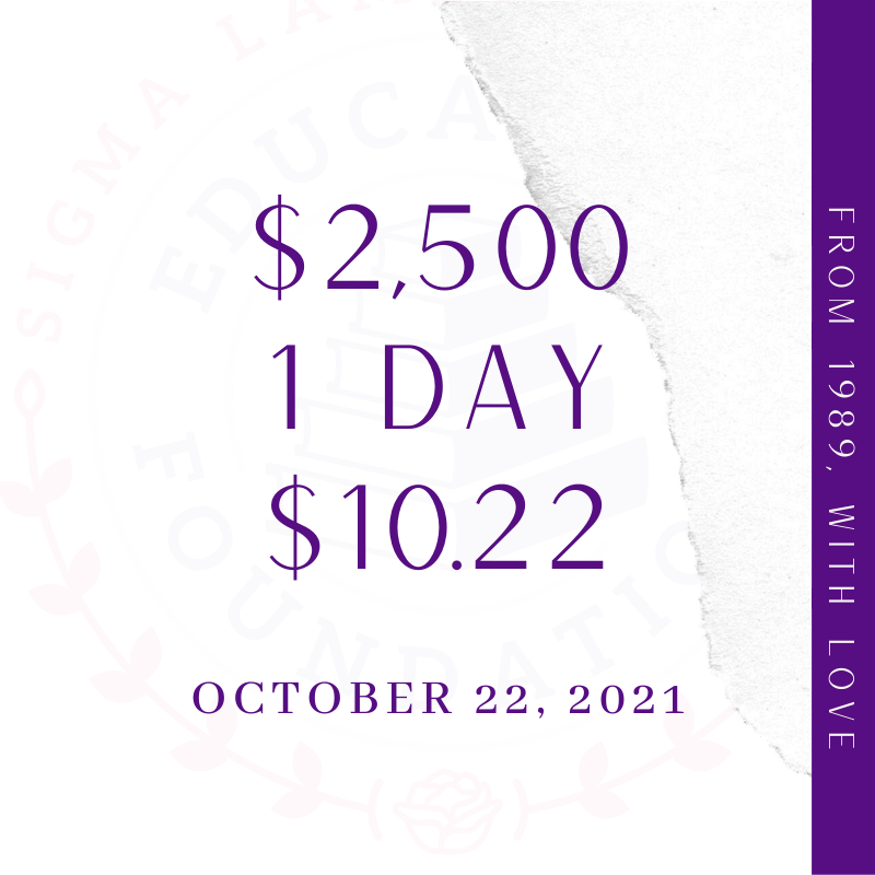 SLG_EFoundation's tweet photo. 1 WEEK from today = Living Our Legacy - our annual day of global giving honoring women who gathered on 10/22/89 to provide social &amp; academic support to Latina/Hispanic &amp; all women, which later became @slgsorority1990. We invite all to give $10.22 on 10/22. Donor link live on Mon! https://t.co/uAe9ZeoAVM