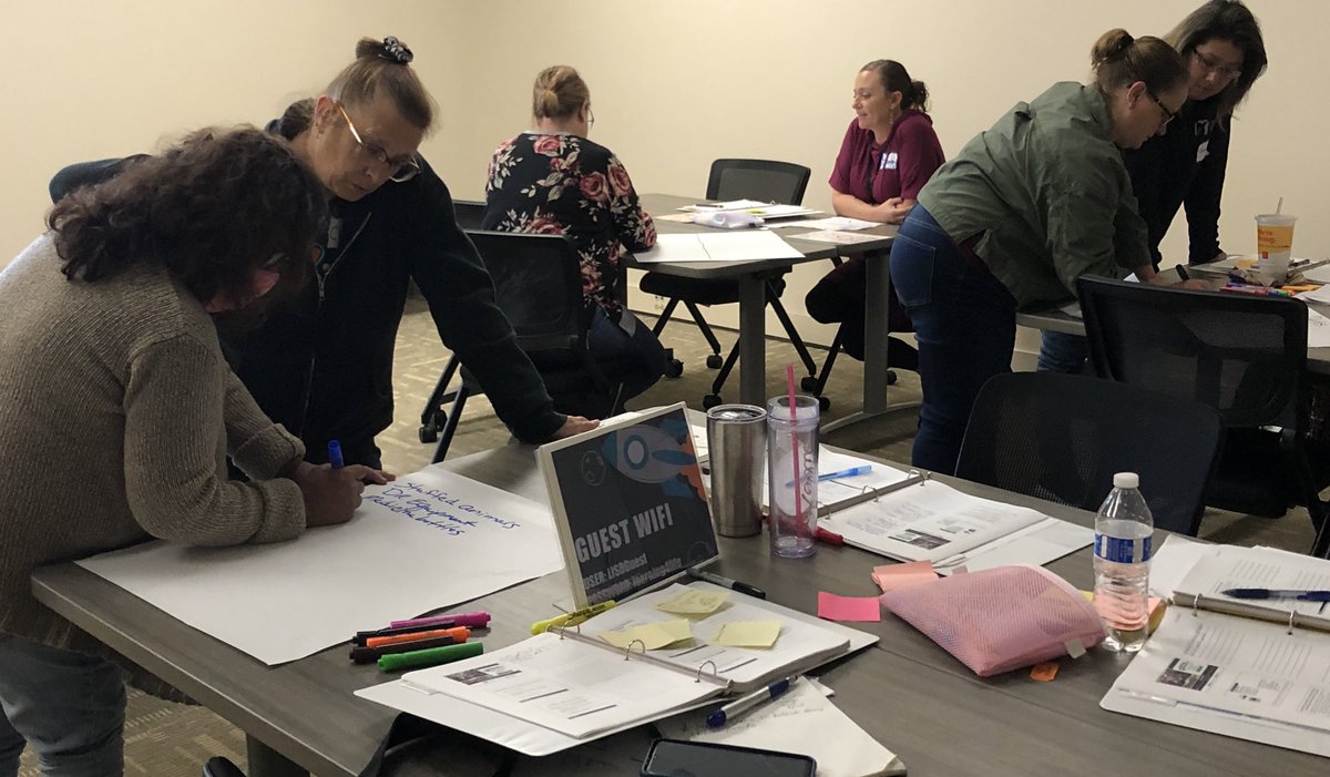 Day 1 of PreK Essentials training brought great discussion, collaboration, and learning. Ended the day with setting goals to put our learning into action! #LenaweeLiteracy