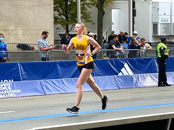 Congratulations to #EDCA skater Katie Melsky for finishing the Boston Marathon this past week! Katie ran with the Tufts Marathon Team to fundraise for the Friedman School of Nutrition Science and Policy to support research on cancer, famine, and other health-related issues.