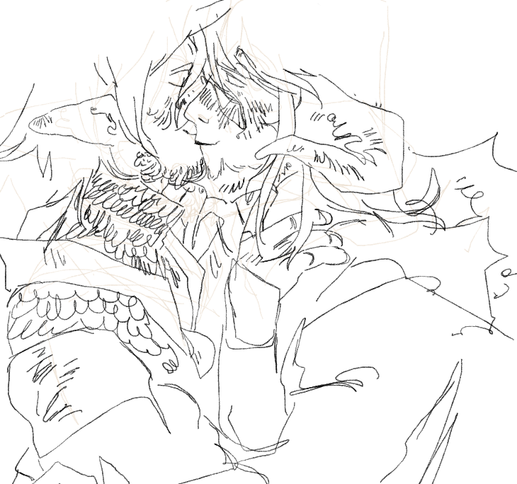 its really easy to just loosen up your arm when you just draw with no intention and these are just mindless so like win win i suppose