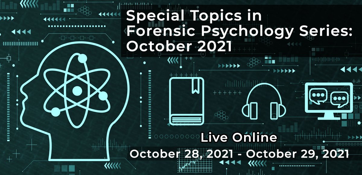 Join CONCEPT with AAFP for a live workshop series! Tune in for Dr. Maddux's presentation on Evaluation of Children in Personal Injury Cases, followed by Dr. Gallagher's on Evaluation of Juvenile Competency to Proceed from 10/28-10/29. 

---

Register here:
concept.paloaltou.edu/aafp-live-onli…