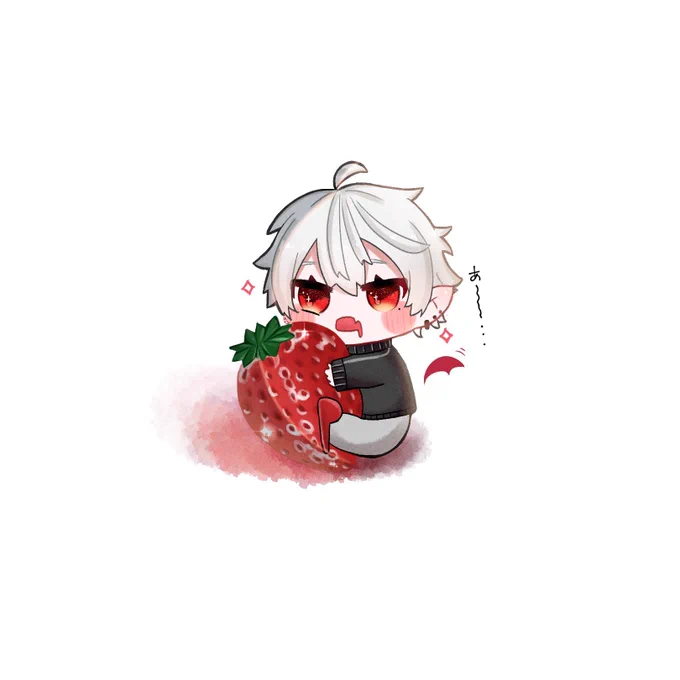 🍓
(過去絵リメイク)
#KuzuArt 