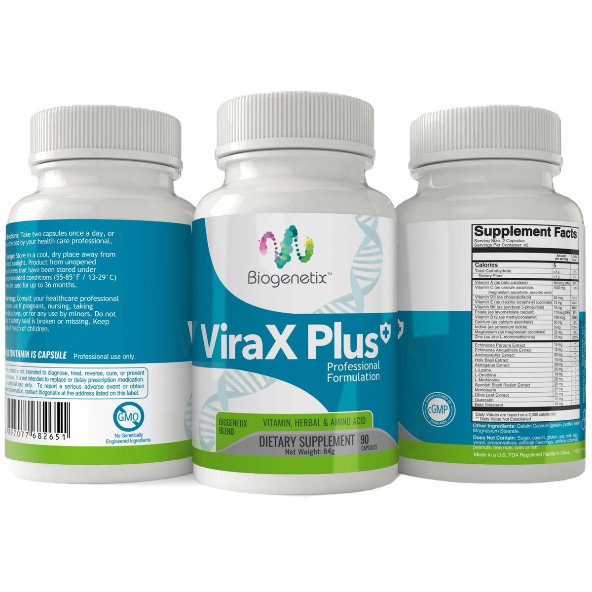 ViraX plus Biogenetix starts with a practitioner formula designed with sound research and carefully monitors every stage of production to deliver a finished product that lives up . pickvitamin.com/shop-by-brand/…