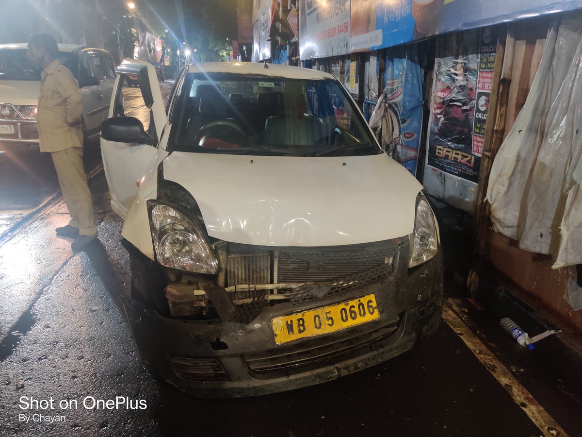 ghosal_chayan's tweet photo. U can see the photo and understand at what speed the car has hit mine. https://t.co/p3PCQcN7gl