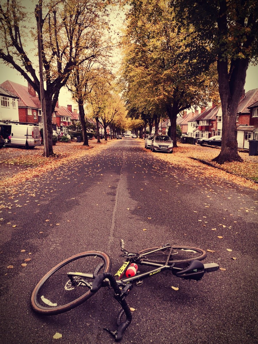 I love my bike commute. I have different favourite bits over the year. Riding this tree lined hill blanketed with fallen leaves is my current highlight, particularly if a gust of wind brings more leaves floating down like confetti 👌🍂🍃 #SeeTheCityDifferently #ChooseCycling 🚲😍