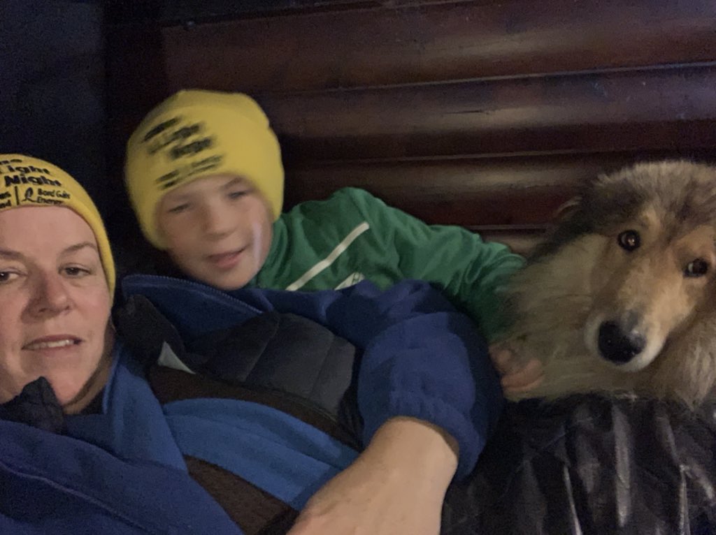 Sleeping out <a href="/FocusIreland/">Focus Ireland</a>  <a href="/ShineALightCov/">ShineALightCCS</a> #good cause