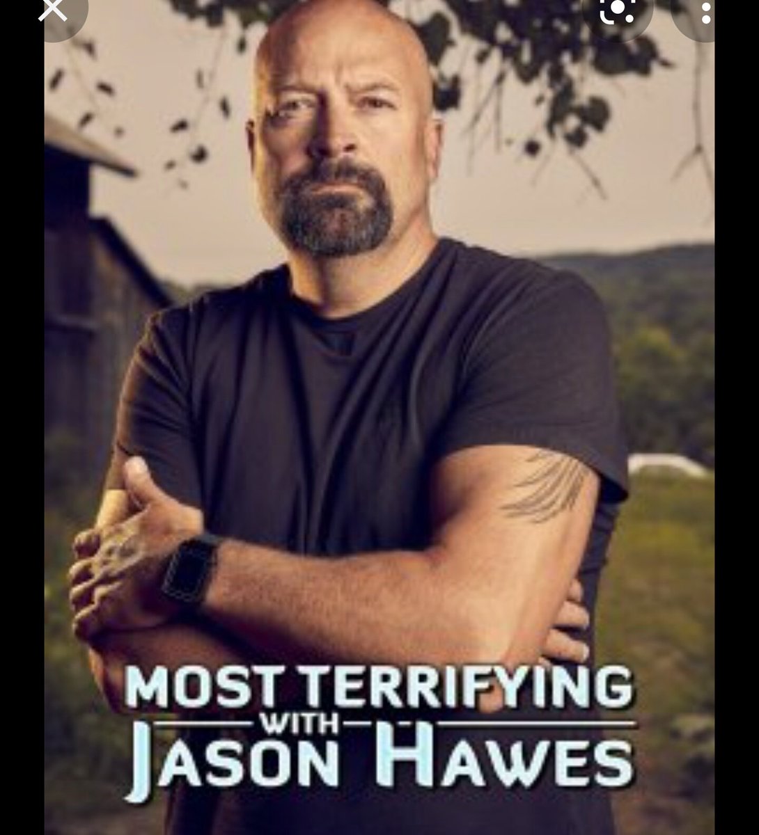 TeamSalBrian's tweet photo. Watching #MostTerrifyingWithJasonHawes marathon https://t.co/C2G26MccGT