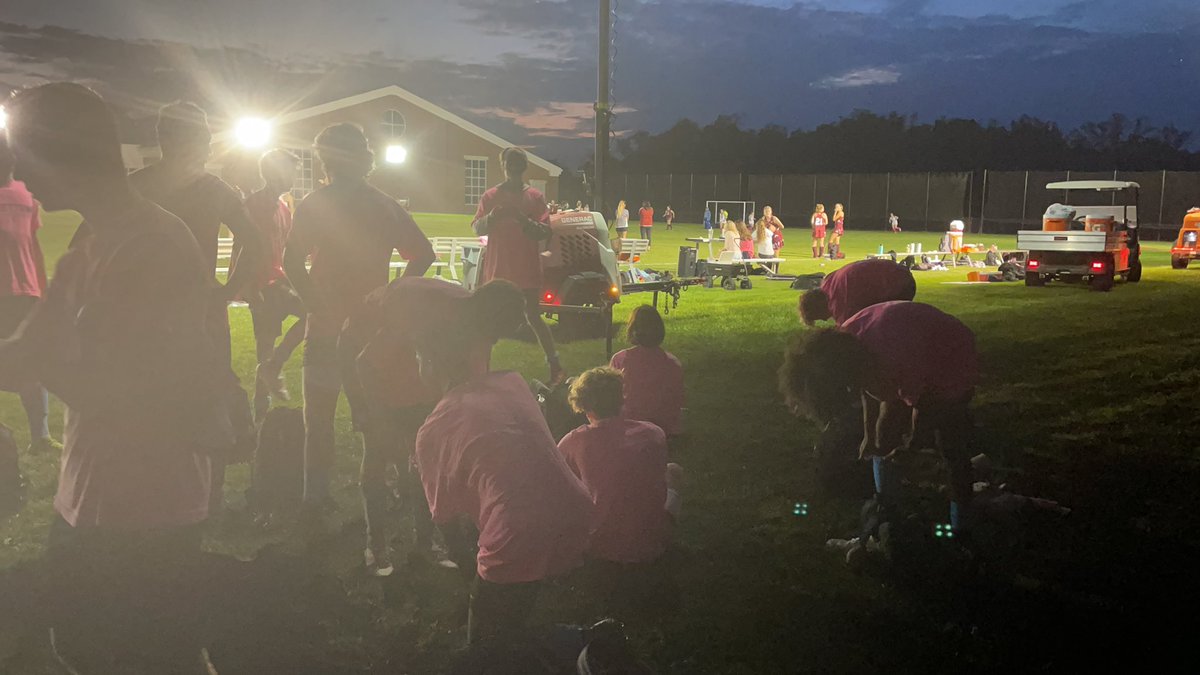 Pre game under the lights, let’s go ‘town!