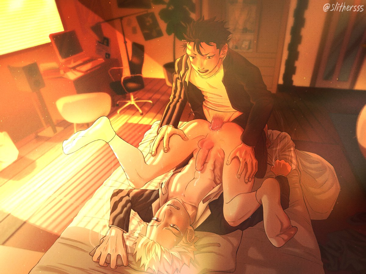 slithersss's tweet photo. Here's my art for @bottombakubang and @xyaoi420 's gorgeous bittersweet fic💖even our blasty boy can't help but be a bit dumb, curious and young... read the fic over here🔞: https://t.co/vnxCweOx83

#karibaku #NSFW #BNHA https://t.co/Qj9UvxvFct