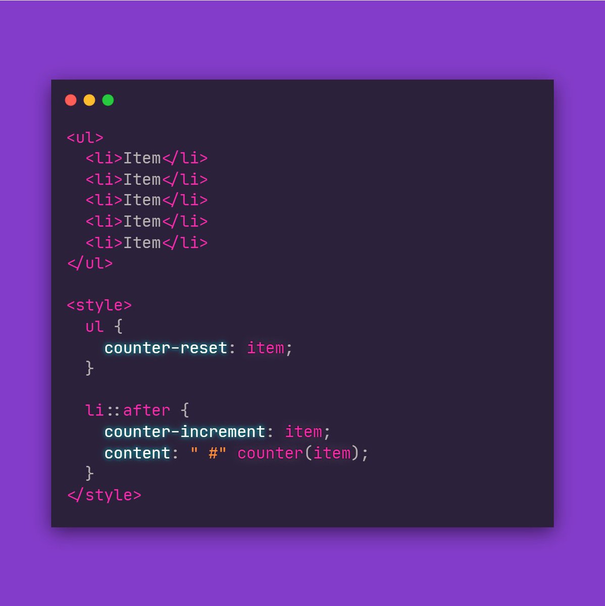 Manz's tweet photo. ¿Sabías que en #CSS vanilla puedes hacer "bucles" en los que incrementas valores sin necesidad de usar #Javascript? https://t.co/3HWdRsHxfV
