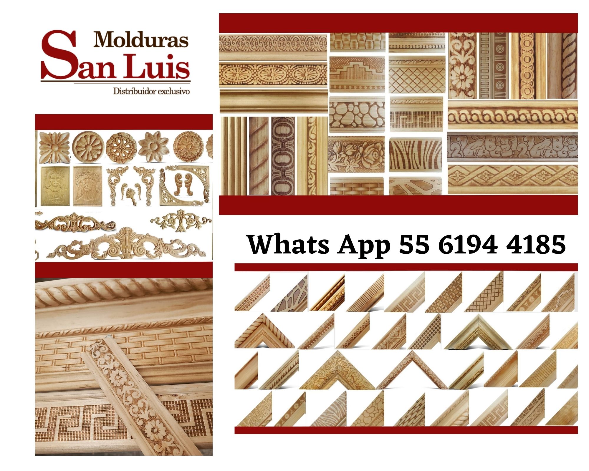 MOLDURA DE MADERA GRABADA MC-035 – Molduras San Luis