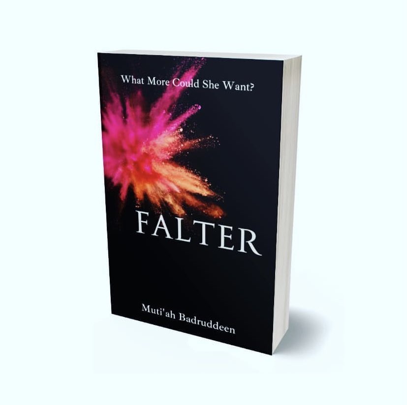 deenprogress's tweet photo. As promised. I give you… Falter.

Feast your eyes.

#CoverReveal #newbookalert #booktwt #muslimfiction #islam #AfricanWoMen #muslimahwriter #indieauthor #nigerianwriters https://t.co/vVkAAxvxH8