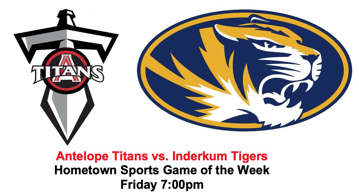 You can watch <a href="/AntelopeTitans/">AntelopeTitans</a> football tonight vs <a href="/Inderkum_FB/">@INDERKUMFB</a> <a href="/IHSTigerSports/">InderkumTigerSports</a> LIVE on <a href="/accesssac/">Access Sacramento</a> cable 17 or streaming from bit.ly/AcSac_17 or bit.ly/NFHS_AcSac <a href="/SacBee_JoeD/">Joe Davidson</a> <a href="/NFHSNetwork/">NFHS Network</a> <a href="/AnHsATHLETICS/">AntelopeHSathletics</a> <a href="/GoodyGivinGame/">Goody</a>