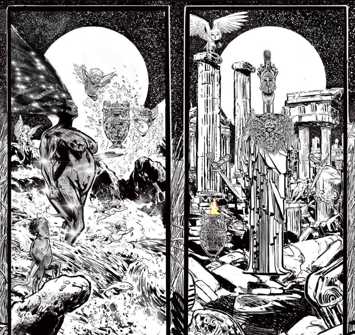 ororoswind's tweet photo. Obsessed with the previews @Philjimeneznyc has been sharing of Wonder Woman Historia on his IG. The level of details in every single panel is outstanding https://t.co/qJ0BJ9UZ4O