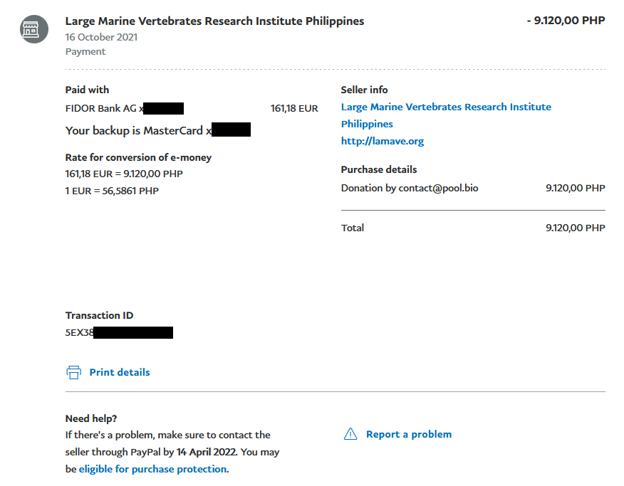 b_for_ada's tweet image. It's donation time #CardanoCommunity 🥳

#donation 9 of 10 goes to @lamaveproject 🐠

Thank you dear Bio Pool delegators for supporting another beautiful &amp;amp; important project which is securing a future for marine megafauna in Southeast Asia 💙

$ADA #ADA #Cardano #staking #Crypto