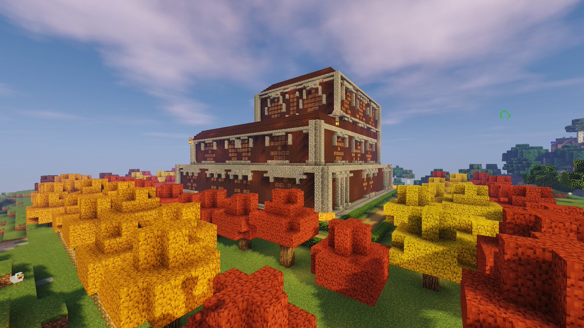 Jos3cristo's tweet photo. Mansión del terror terminada (replica de la mansión del bosque de roble oscuro de minecraft vanila) . Se viene halloween en @Tortilla_Land https://t.co/oOmoVkKU4k