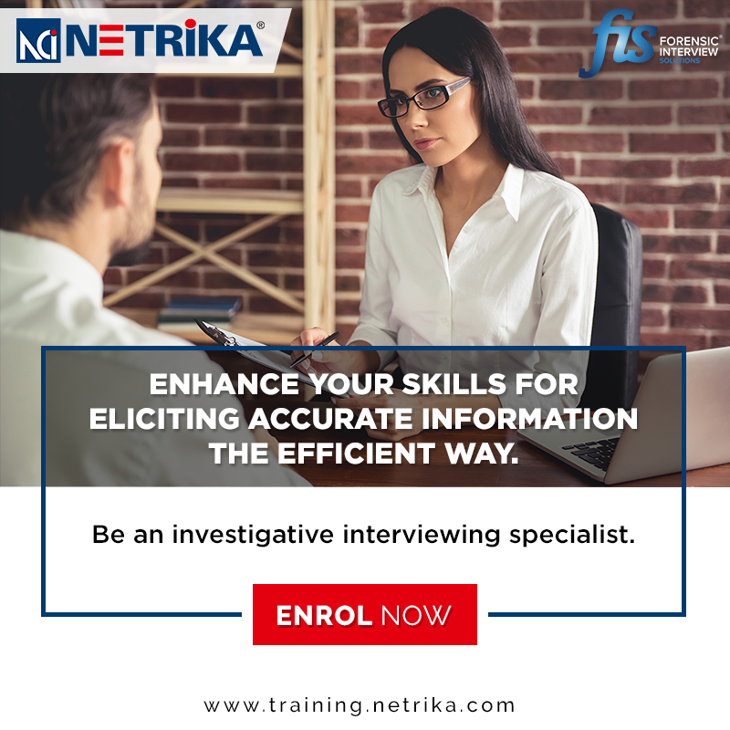 Netrika_PvtLtd's tweet photo. Enhance your skills and interviewing techniques to process investigation issues in the most effective manner.
Enrol now!
Know more
https://t.co/DM3QyJ2nff
#netrikacertifications #trainingcertifications #peaceinterviewmodel #upskillinterviewingtechniques https://t.co/rRo6o9lrAO