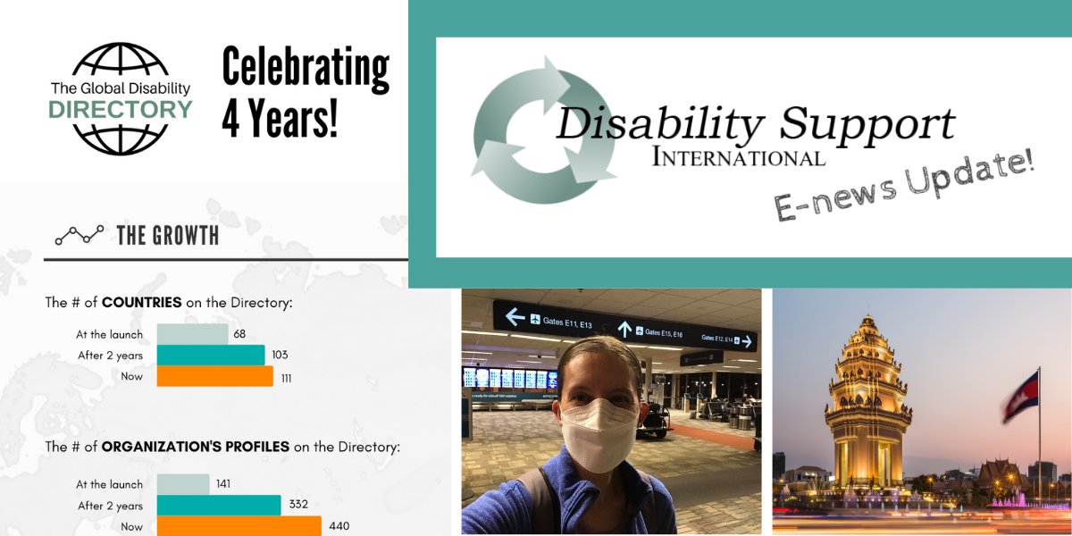 dsishares's tweet photo. This month's e-news is out now! Learn about the exciting pilot training work our team and partners are in the midst of in #Cambodia right now, meet our fall interns, and celebrate the anniversary of our Global #Disability Directory program with us. https://t.co/9xAdj1qBeN https://t.co/dV3fbv0Tqx