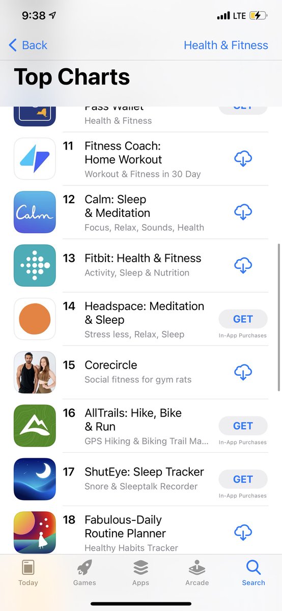 nastassiapo's tweet photo. Just hit #15 on the Fitness &amp; Health category 🎉 LETS GO @corecircle https://t.co/6QsRYz2DuH