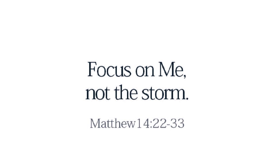 Often times we focus on a problem in our life even though we have direct access to the problem solver.  All we have to do is believe in him, trust in him, love him and keep our eyes fixed upon him even when the wind becomes boisterous. #amen #Jesuslovesyou #jesus