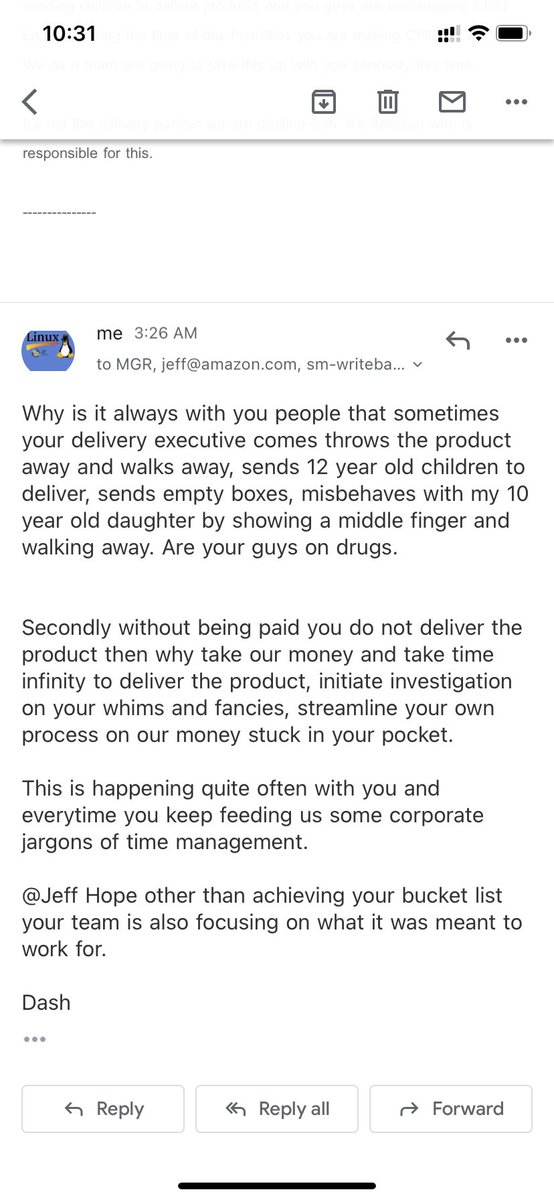 urstrulydash's tweet photo. Rightly said..@amazonIN is a cheap stunt company. Cheap attitude, Cheap Service, Cheap Mentality, Cheap Values, Cheap upbringing. @JeffBezos Stop Stealing for the sake of going to Mars. Staying on Earth is profitable. @PMOIndia @jagograhakjago https://t.co/IGUk3SY2rH