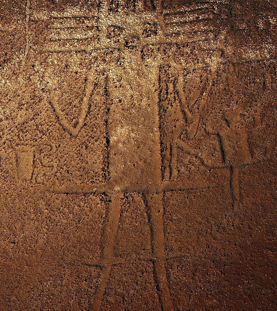 The Atacama Giant. Atacama Giant is an anthropomorphic geoglyph on Cerro Unitas in the Atacama Desert, Chile. It is the largest prehistoric anthropomorphic figure in the world with a length of 119 meters and represented a deity for the local inhabitants from AD 1000 to 1400.