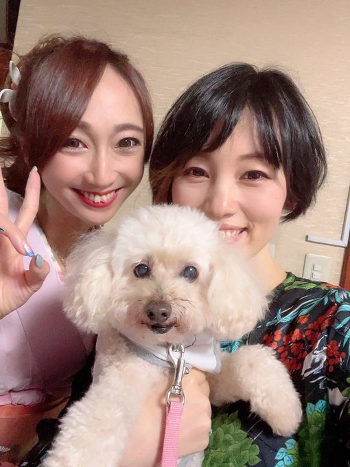 りょん姐にも会えました🐩❤️ べるさんも笑ってるw https://t.co/q8hOpmtuws