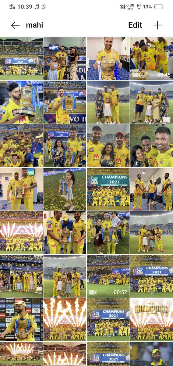 crictalks0415's tweet photo. My gallery 😭💛😍🎉
@ChennaiIPL 💛 #CongratsCSK #CSKvsKKR https://t.co/EjFHkM8VDq