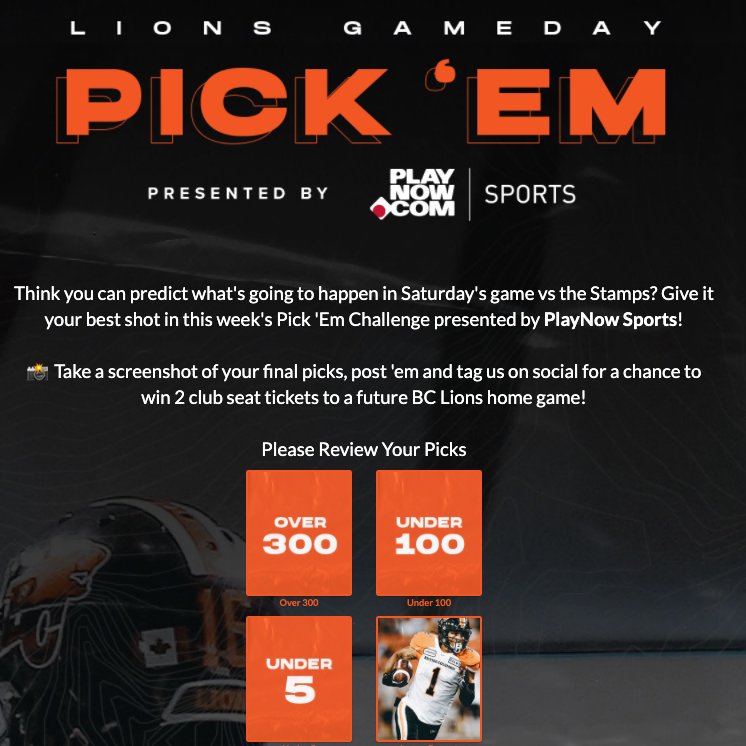 BJiang_'s tweet photo. @BCLions @PlayNowSports @PlayNowCasino @BCLions
@PlayNowSports
@PlayNowCasino https://t.co/Iju7UFuIes