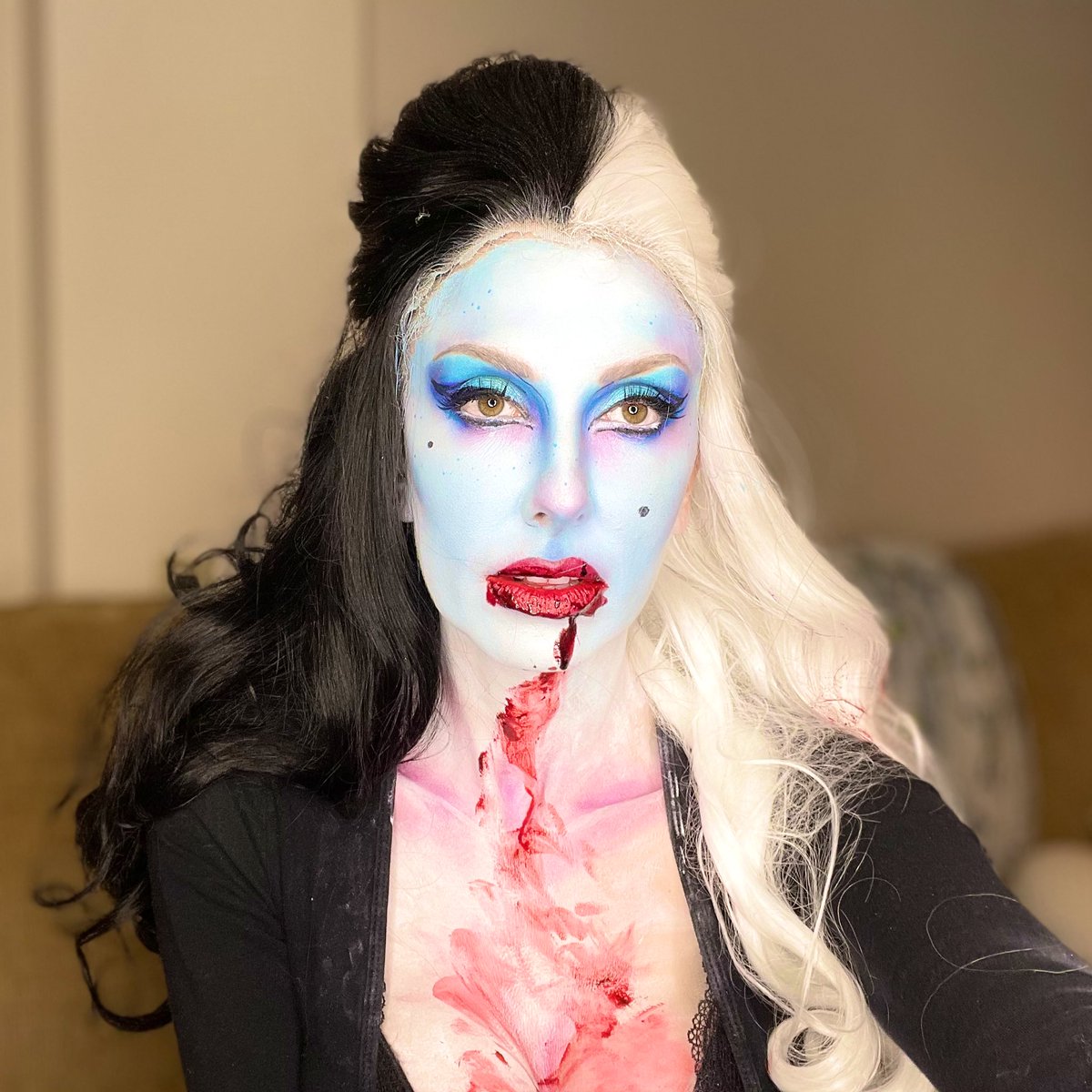 TaraSavelo's tweet photo. Tonight’s Movie Night Look💀thank you for watching with me! Poll for next weeks movie coming tomorrow! https://t.co/v7lNTBhYLA