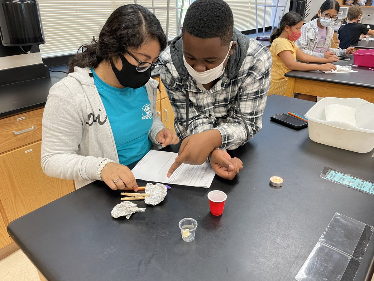 redchamp53's tweet photo. The kids had a great time reviewing matter, phase changes, and heat transfer today! https://t.co/T2FRIf4GJP