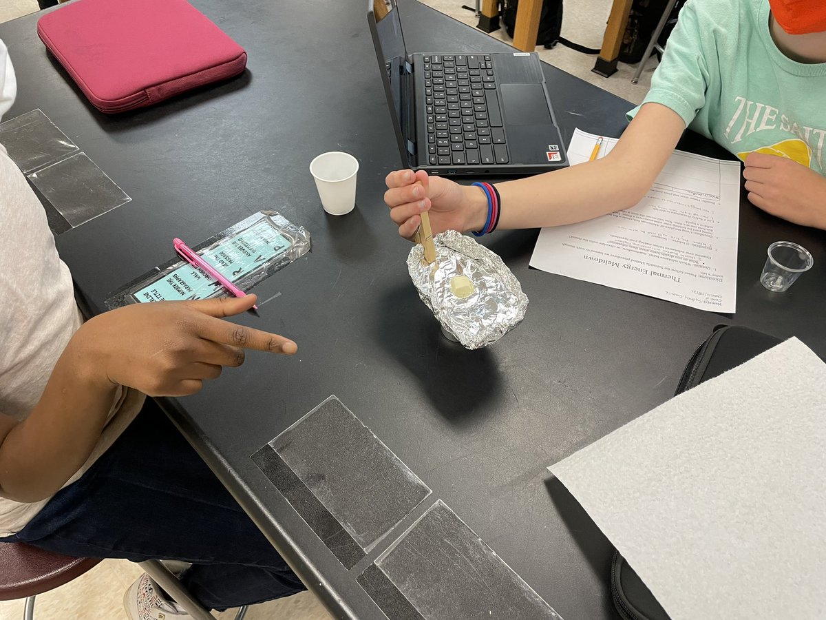 redchamp53's tweet photo. The kids had a great time reviewing matter, phase changes, and heat transfer today! https://t.co/T2FRIf4GJP