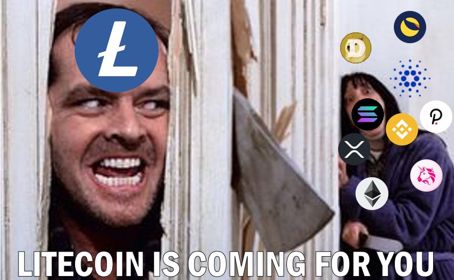 MASTERBTCLTC's tweet photo. Will litecoin go to #2 or #3 spot? https://t.co/4Mx23K5xXV