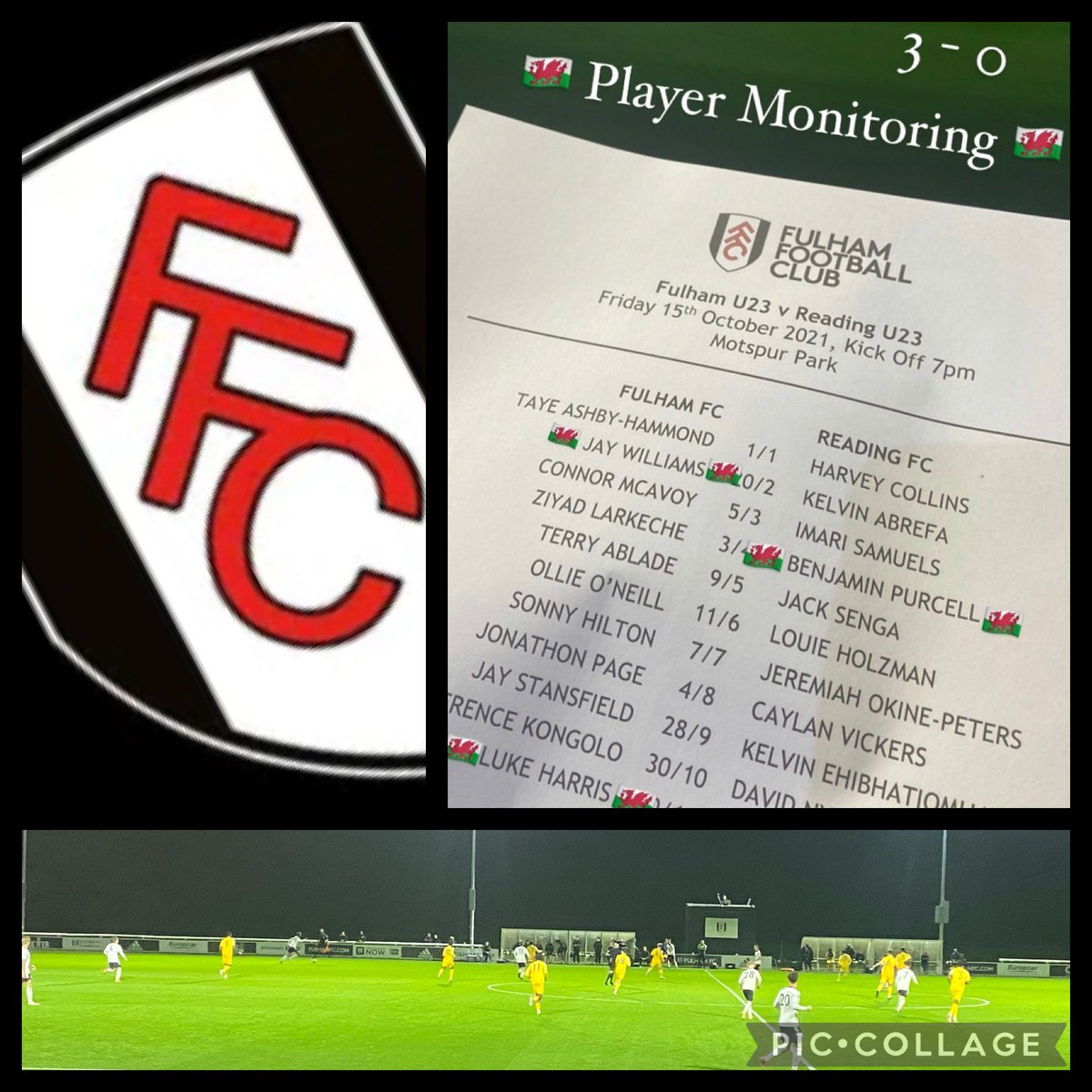 MattJones__7's tweet photo. A worthwhile visit to @FulhamFC to monitor yet more players within our @FAWales system. @Cymru
Very good quality on display in this @premierleague 2 U23βs fixture.
#PlayerMonitoring #PlayerCare #Wales #Internationals #Future #Talent https://t.co/2Sbikf3tG7