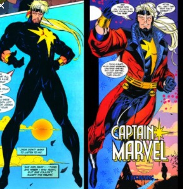 marcos27pr's tweet photo. @RattleMeRatigan @MrNobod72094840 @johnsgaming347 @IGN You mean the same captin marvel that was gender swap do to agenda 

And yes there are female CM but the first few was male. And ok they put the female first but where is the male CM? They alredy talking about passing the torch to Monica Rambeau. They completly skip all male CM https://t.co/SpwMgZw2s0