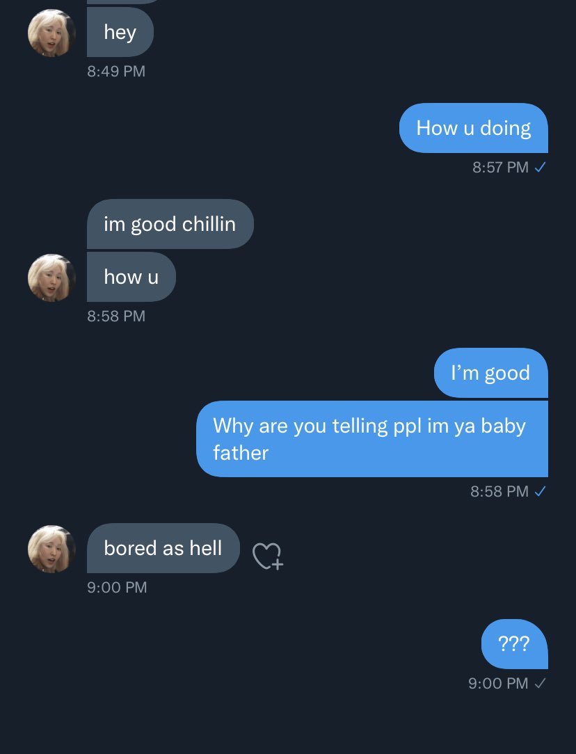 301295x's tweet photo. why is wendy in my dm’s, spreading lies about me, telling ppl im her baby father bitchhhhh @SMTOWNGLOBAL  do something jesus christ https://t.co/2ioAKvaPLD