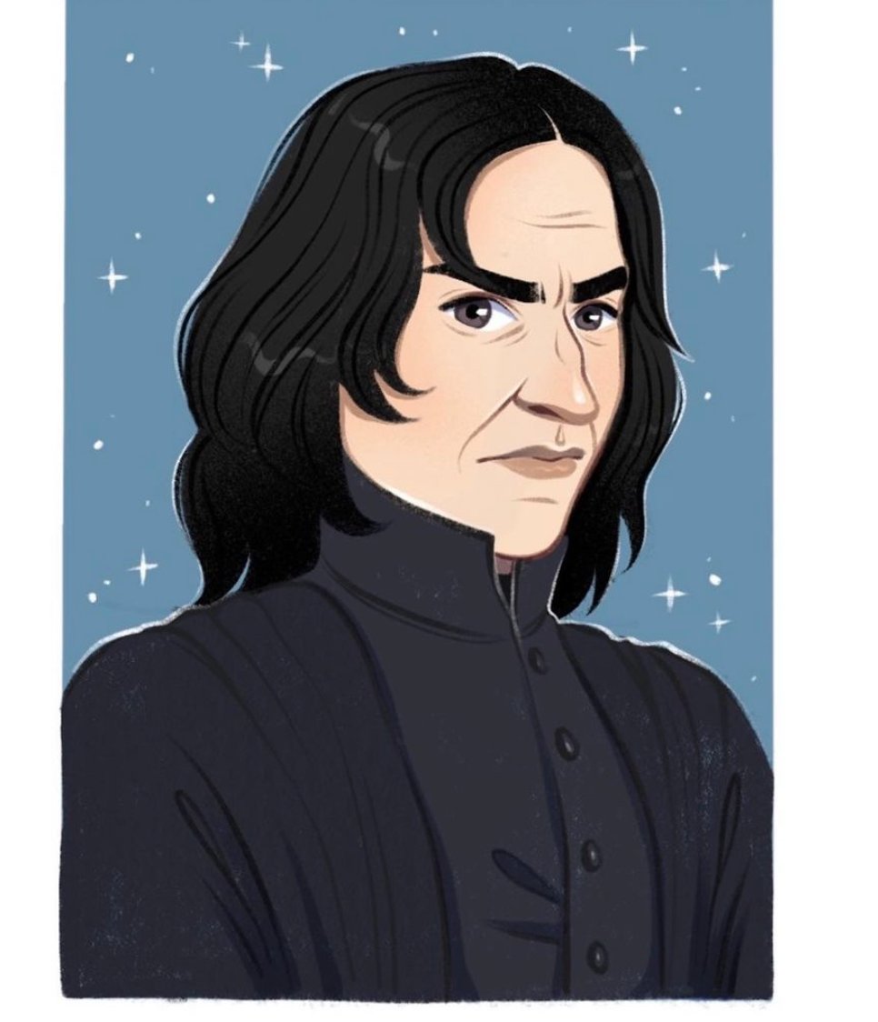 MuggleNet's tweet photo. Anabidault nailed this Severus Snape illustration (#EyebrowsForDays)! Check it out on Instagram: https://t.co/5gRA46WTMW #PotterArt β¨ https://t.co/qBsEKGQATe