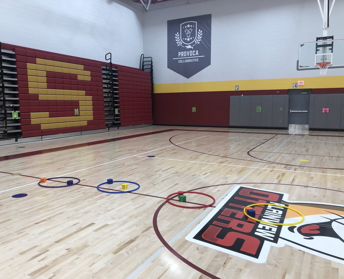 Our K-2 students played a fun Fitness game while reinforcing their math skills of higher and lower numbers. The person with the higher number ran and gave the emoji a high five. The lower number did an exercise.  <a href="/plainviewElem/">Plainview Elementary School</a> 
#excellenceIsInPlainview #otterlyAwesome