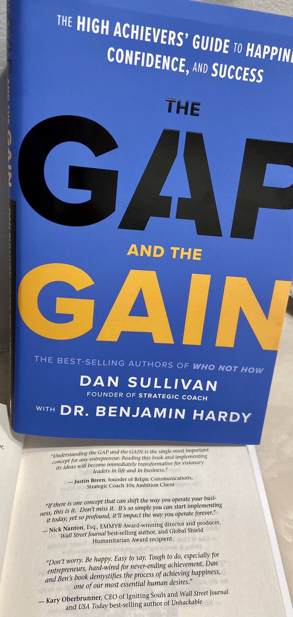 BrEpicBreen's tweet photo. Thanks @DanSullivanSC and Benjamin P. Hardy for including my endorsement quote for The Gap and the Gain … this is a life-changing book for anyone looking for a transformational look at life and business 

https://t.co/DpSWMUk6k0 https://t.co/fsD2yG8LHR