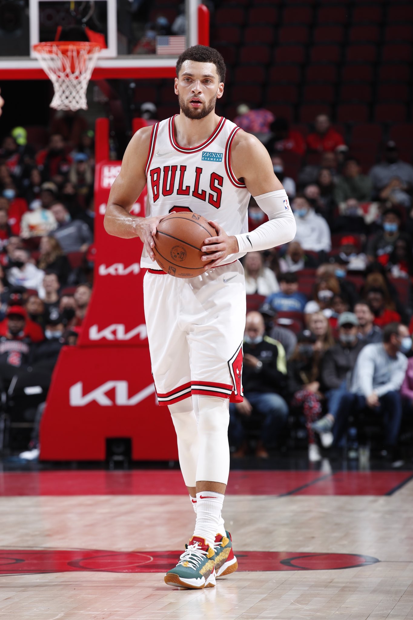 Zach LaVine Gives New Balance Shoes to Fan After Epic Game