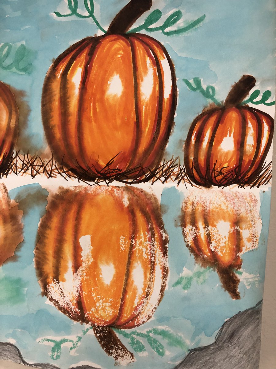 StJamesPelicans's tweet photo. Pumpkin Reflections @stjameseds Magical 💚💙 #wearestjames https://t.co/IaZ2n3uerh