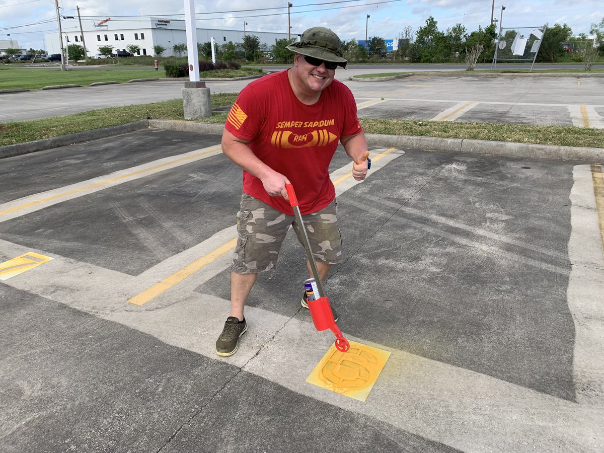 satellitecenter's tweet photo. When your Instrumentation facilitator, Jamie Wilson, makes sure parking spots are numbered before kids return after #HurricaneIda, you know you have a strong school culture. #ThankYou @SCPPS #BuildingBlocksNotBarriers https://t.co/5RhigrCLPa