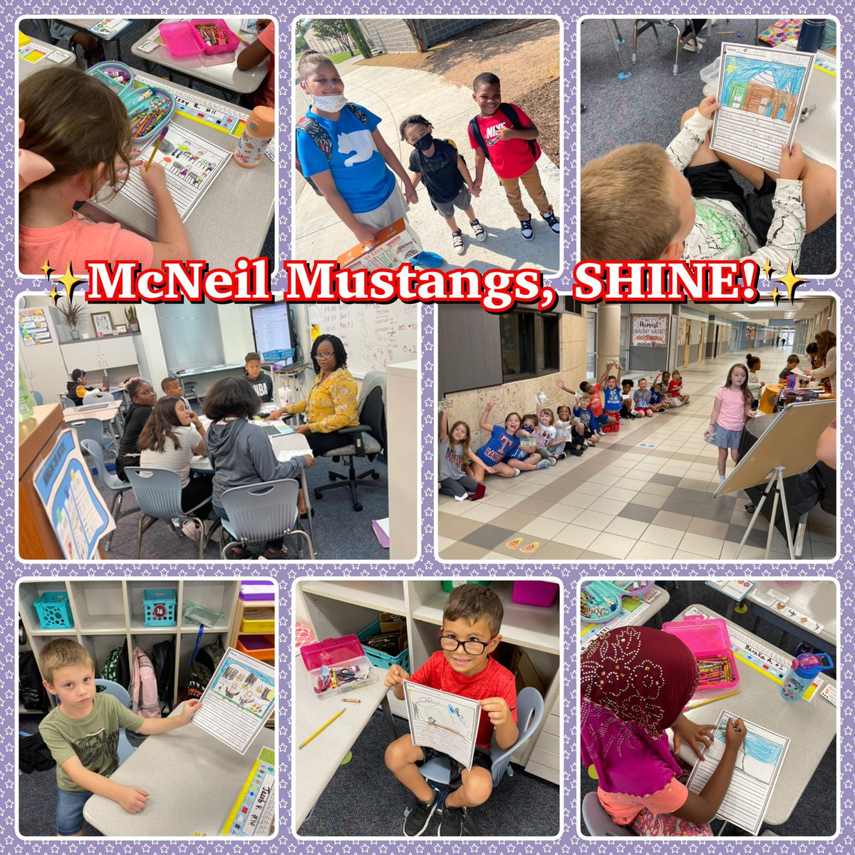 Some amazing things are happening <a href="/McNeilElem/">McNeil Elementary</a>! These smiles, hard work, and picture perfect writing makes my day! #WeAreMcNeil Proud to be their school counselor! ❤️💙🐴