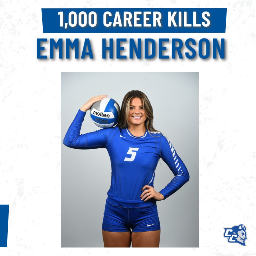 Have a day, Emma!

"I didn't even know I was [one away]. If I had known, I probably wouldn't have gotten 11 honestly," Henderson said after the match.

"I'm happy my 5th year libero [Ashlyn Eisenga] gave me the assist. That made it the best." #GoBlueDevils